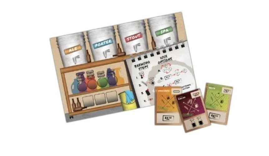 Greater Than Games Homebrewers – a Dice Game of inventive Beers & Homemade Compe