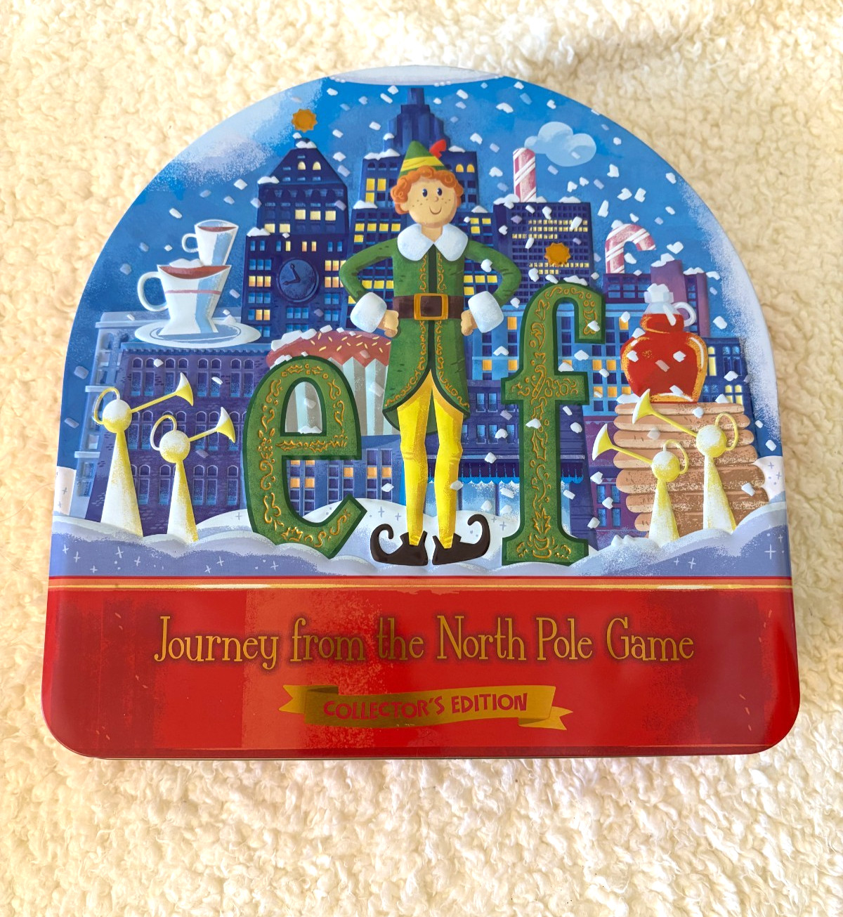 ELF “Journey From The North Pole” FUNCO Game COLLECTORS EDITION Tin Box