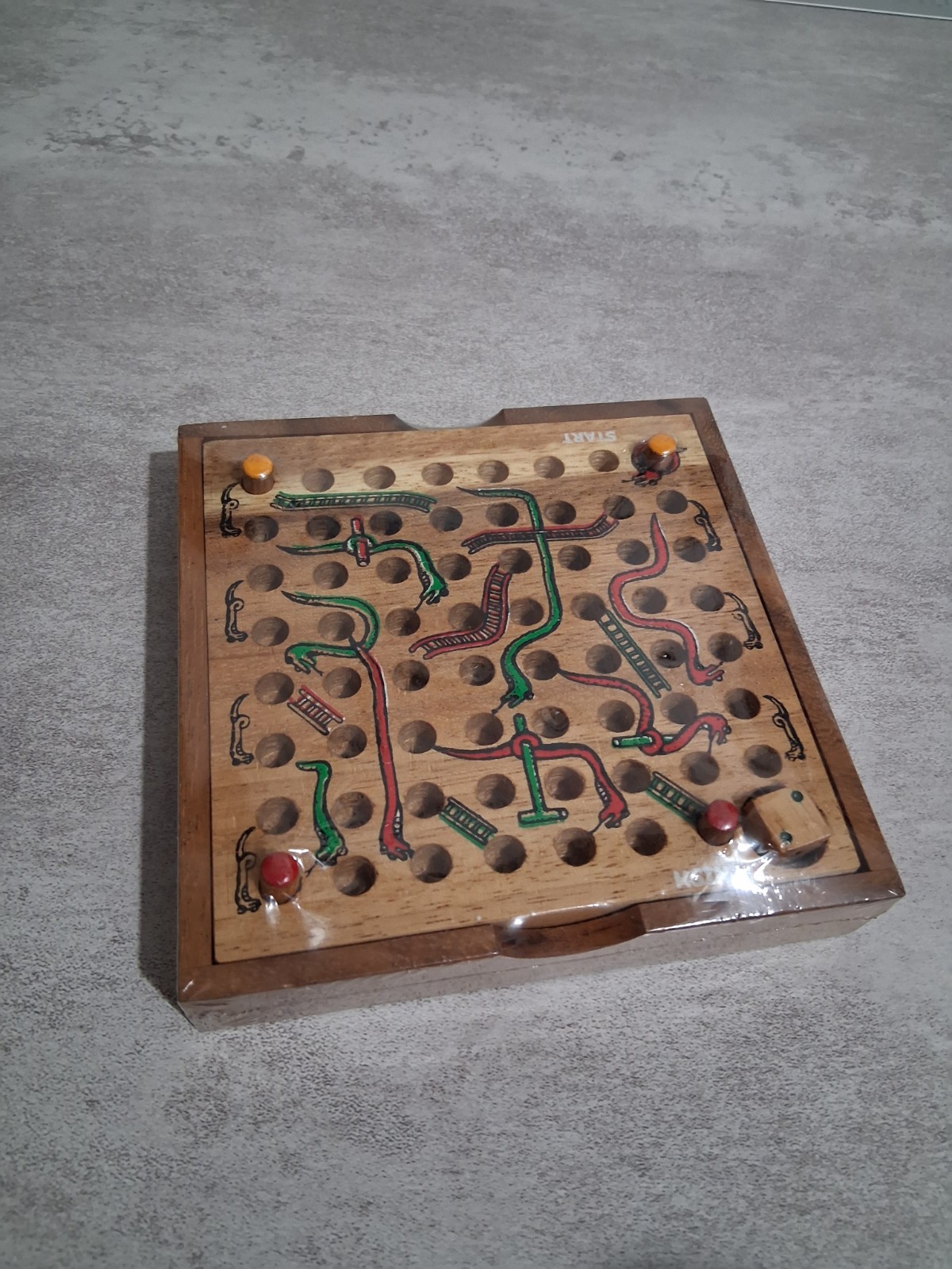 Real Wood – Snakes and Ladders Classic Board Game (NEW)