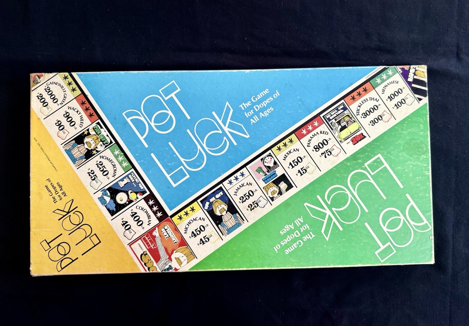 Vintage 1979 Board Game “Pot Luck” Build Wealth And Advancing In Marijuana Land