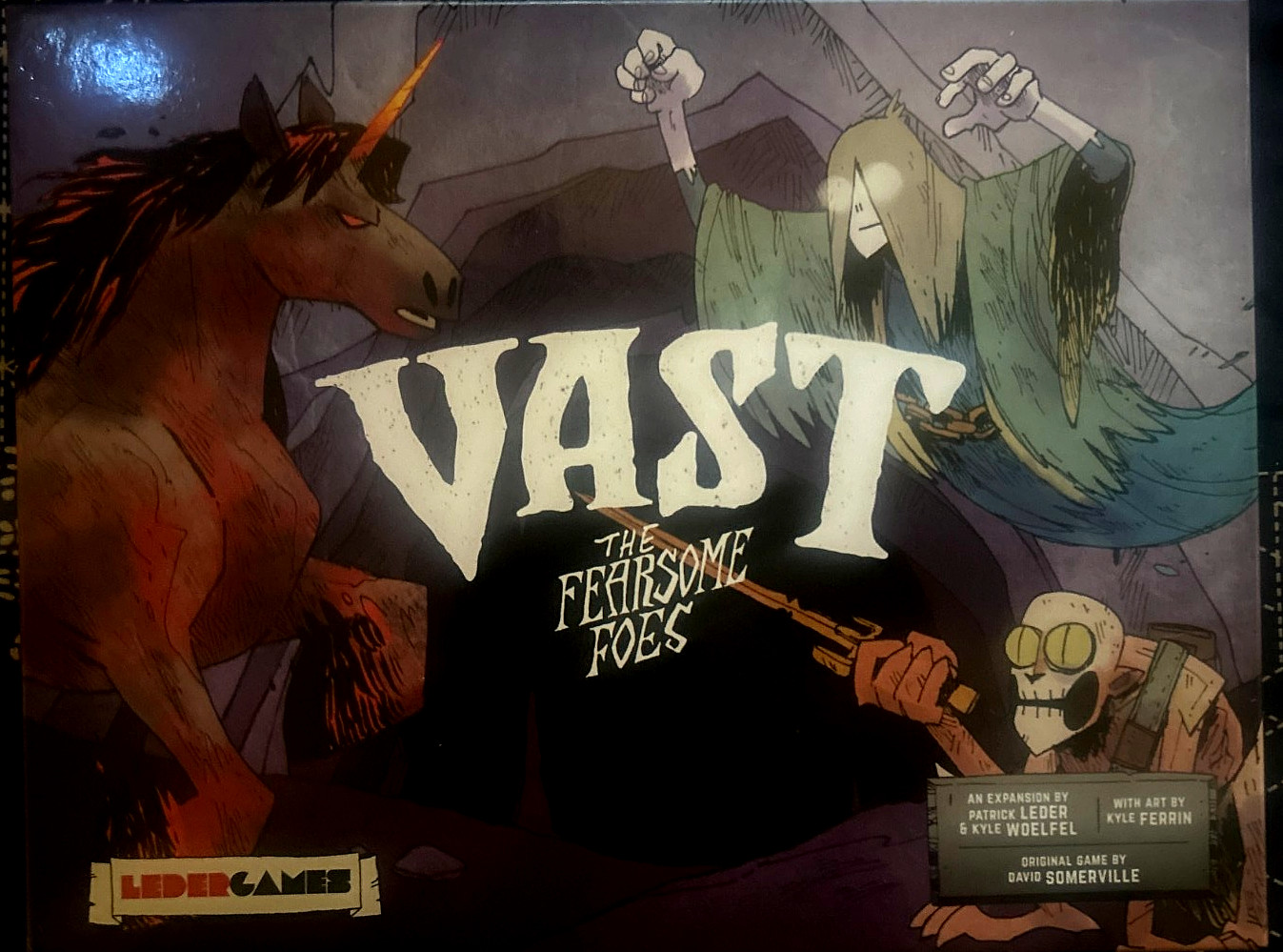 Vast The Crystal Caverns Fearsome Foes Expansion Kickstarter: Opened but Unused