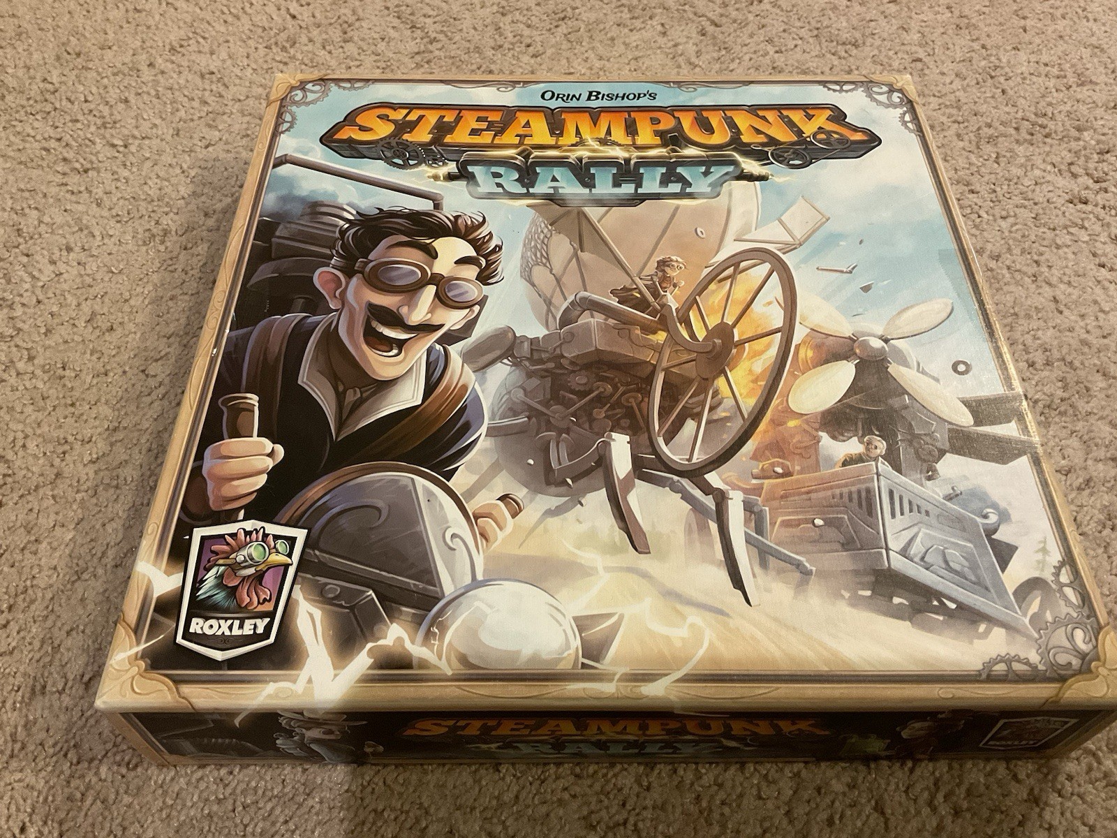 Steampunk Rally Board Game Roxley Used Complete Third Edition