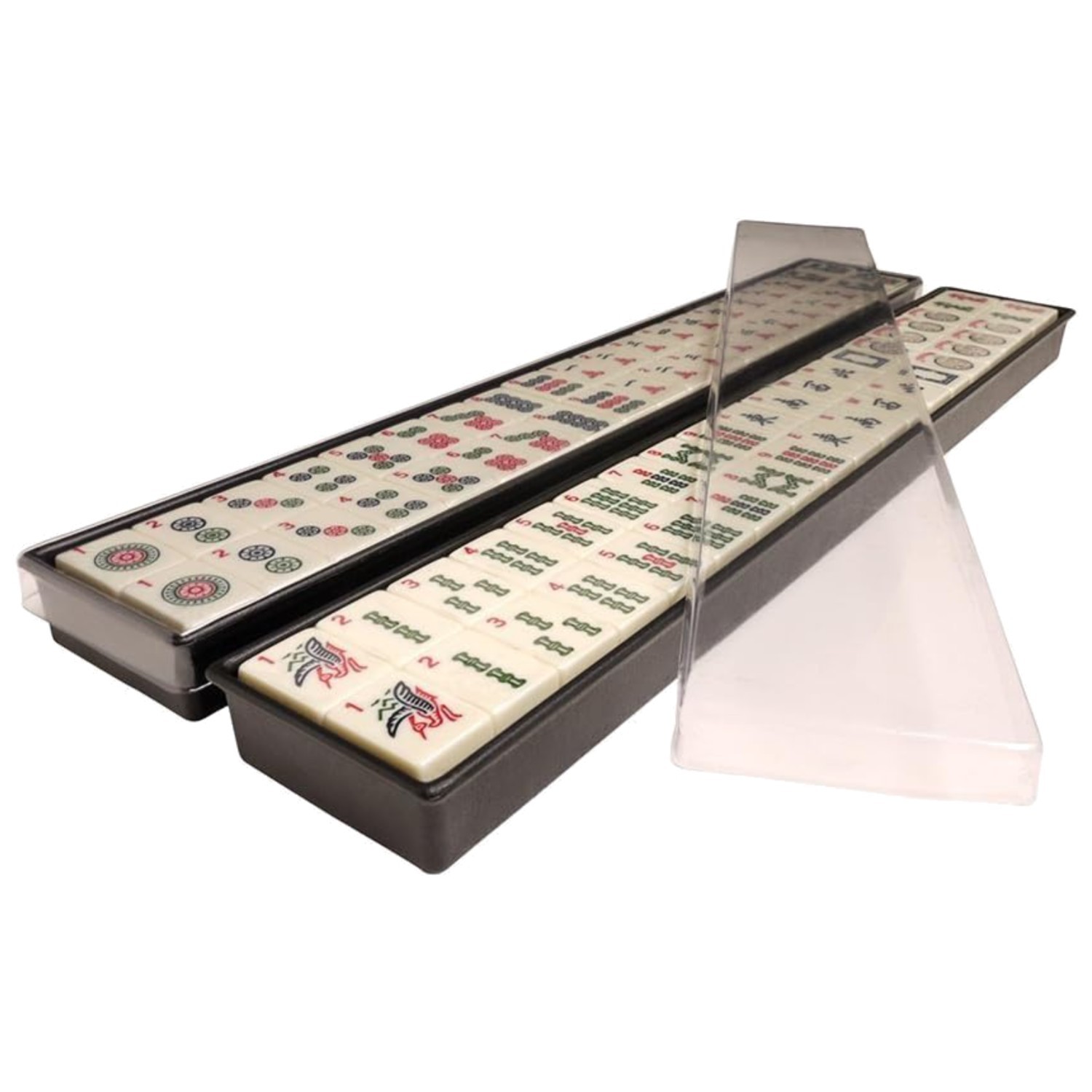 American Mahjong Set with 166 Engraved Ivory Tiles//-~
