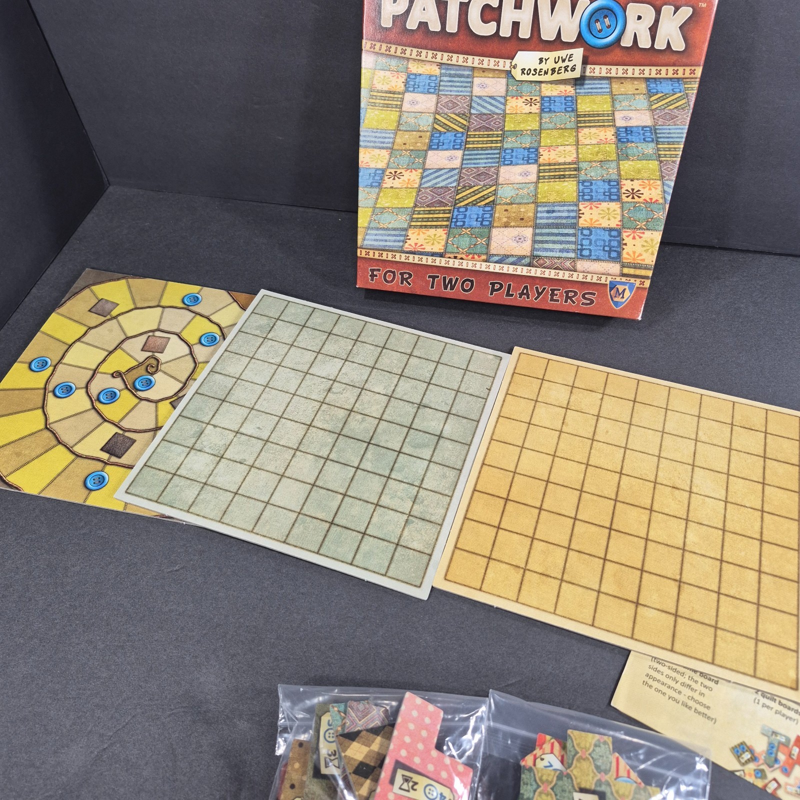 Patchwork Board Game By Uwe Rosenberg 2018 Lookout Games CIB Complete