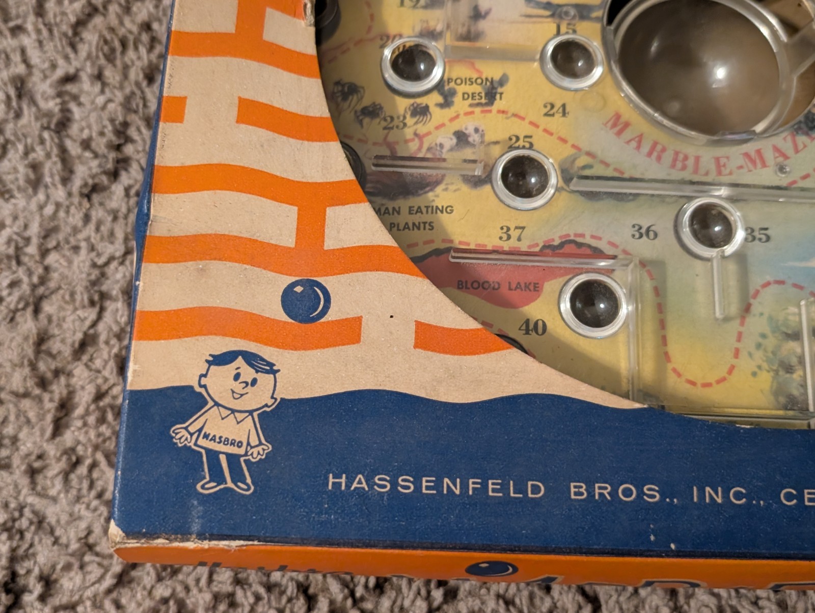 Vintage Hasbro “Haunted Mountains” Marble Maze Skill Game in Original Box
