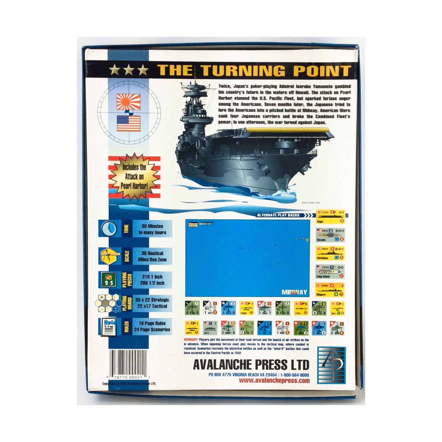 2nd World War at Sea Midway (1st) Box VG+/NM