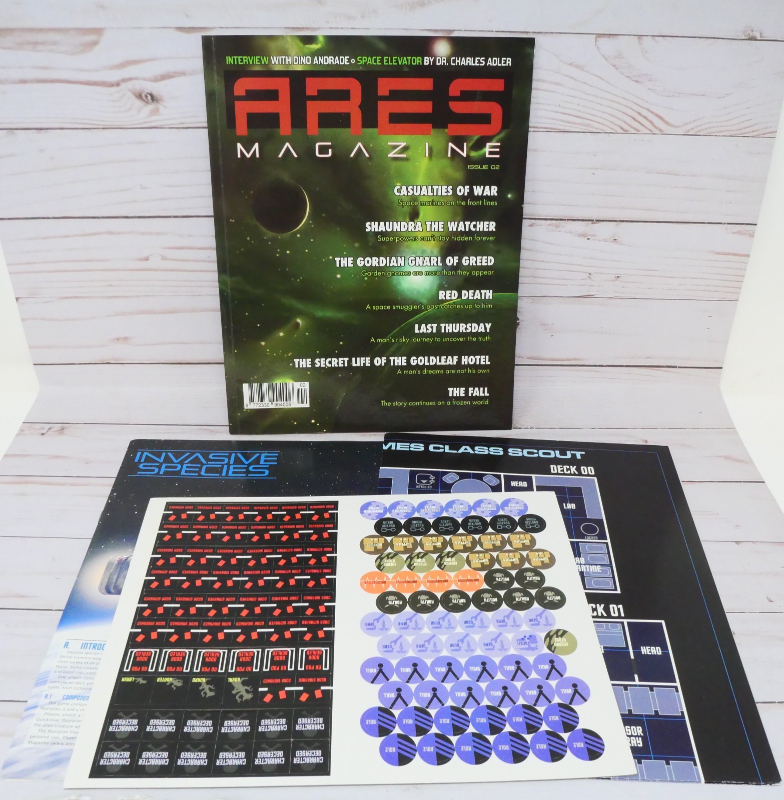 One Small Step, Ares Magazine 2 02, Invasive Species Game, Unpunched