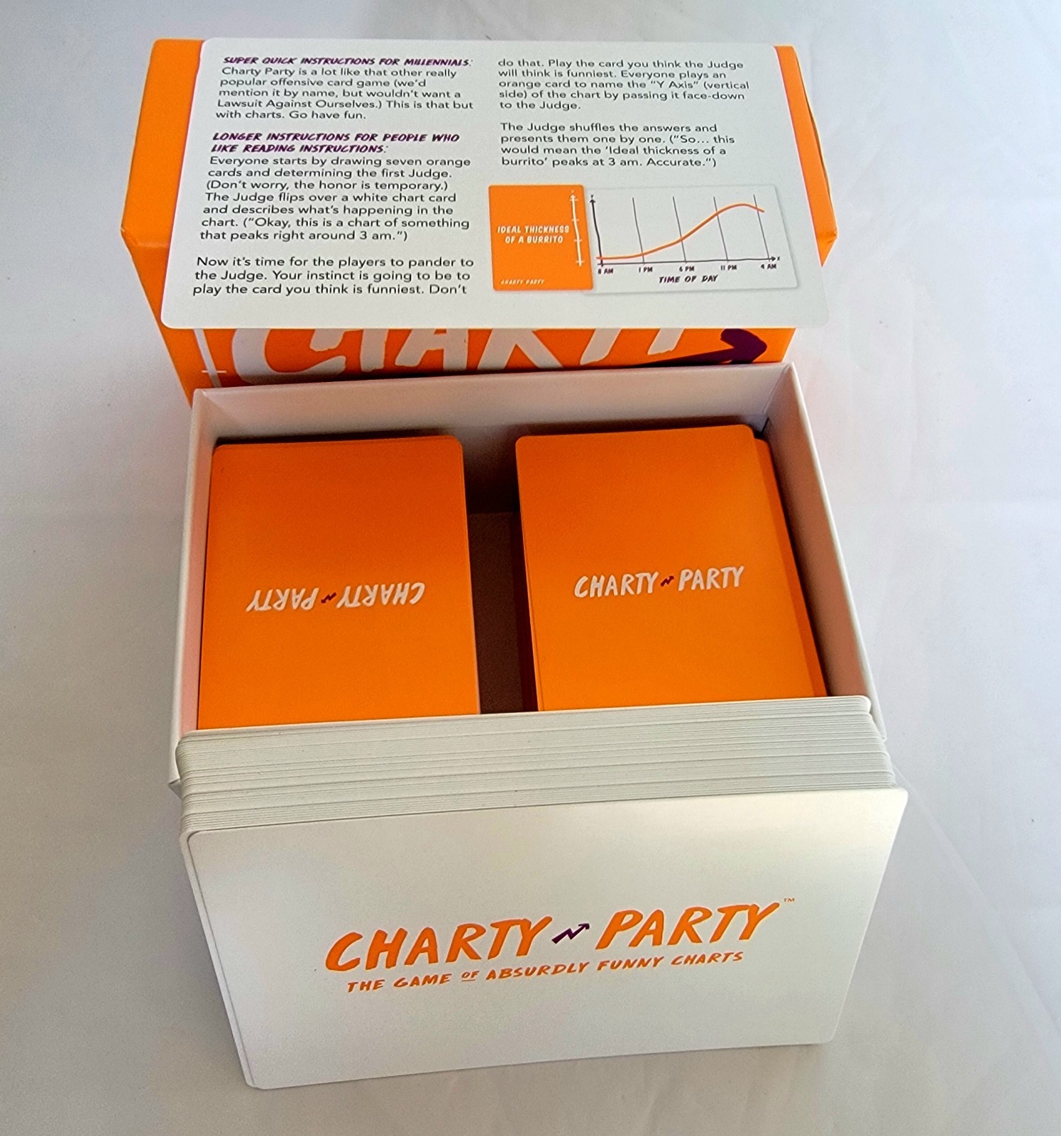 Charty Party The Game of Absurdly Funny Charts Adult Card Game Complete
