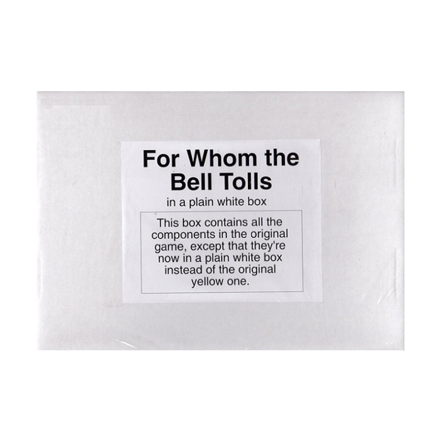 GRD Europa For Whom the Bell Tolls (Plain White Box Ed) Box SW (New)