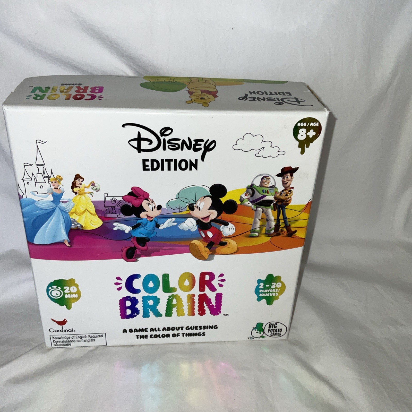 2 Disney Themed Trivia Games Color Brain & PIctopia EUC Ravensburger& Big Potato
