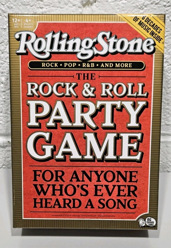 Rolling Stone The Rock and Roll Party Game with 6 Decades Of Music 4 Players NEW
