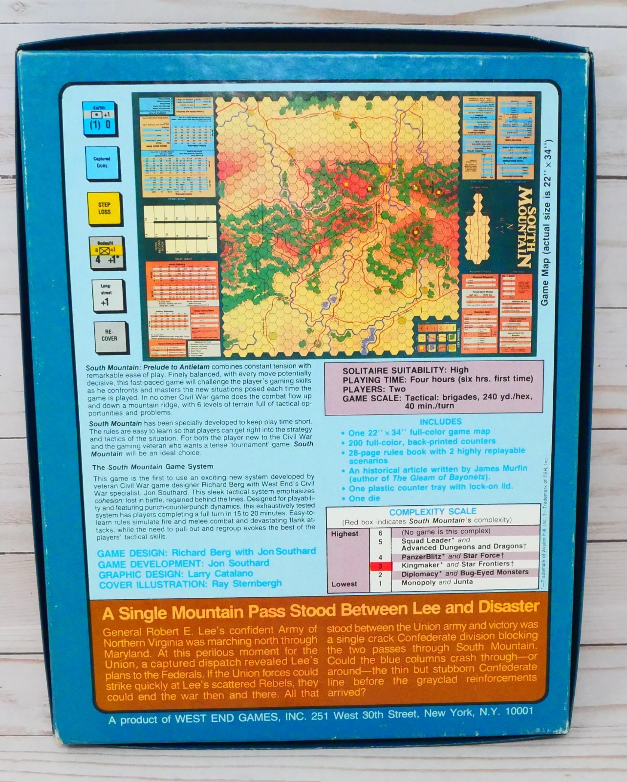 West End Games, South Mountain: Prelude to Antietam, Complete – Unpunched