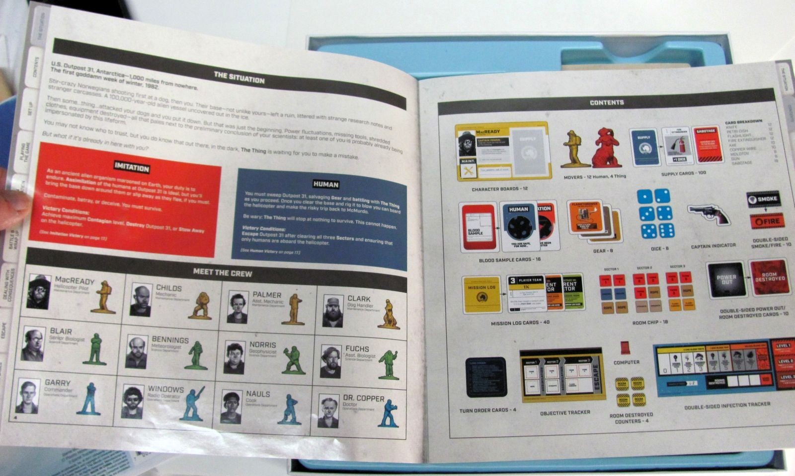 The Thing Infection At Outpost 31 Board Game COMPLETE Pre-Owned Excellent Cond’n