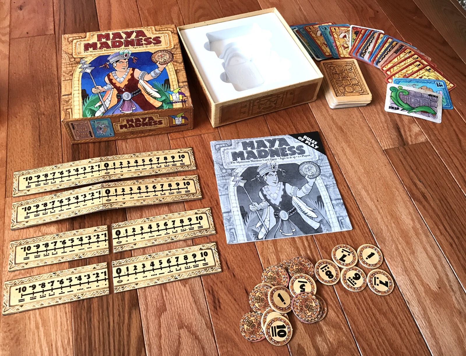 Maya Madness Mysterious Numbers Card Game 2003 Gamewright Educational COMPLETE