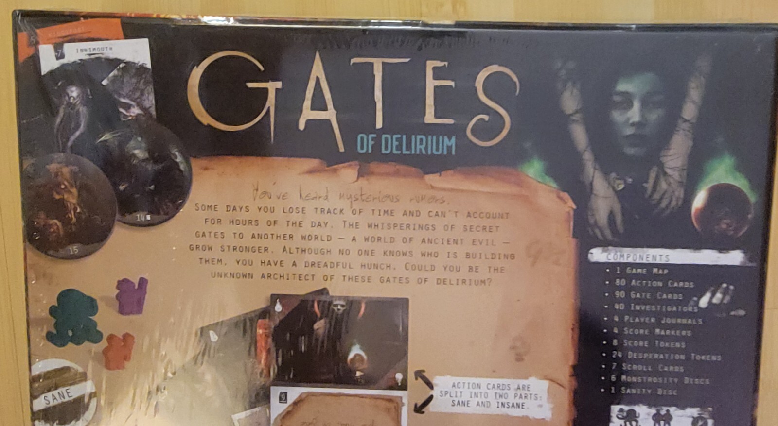 Sealed Gates of Delirium Board Card Game Renegade Game Studios New Horror Vtg B2