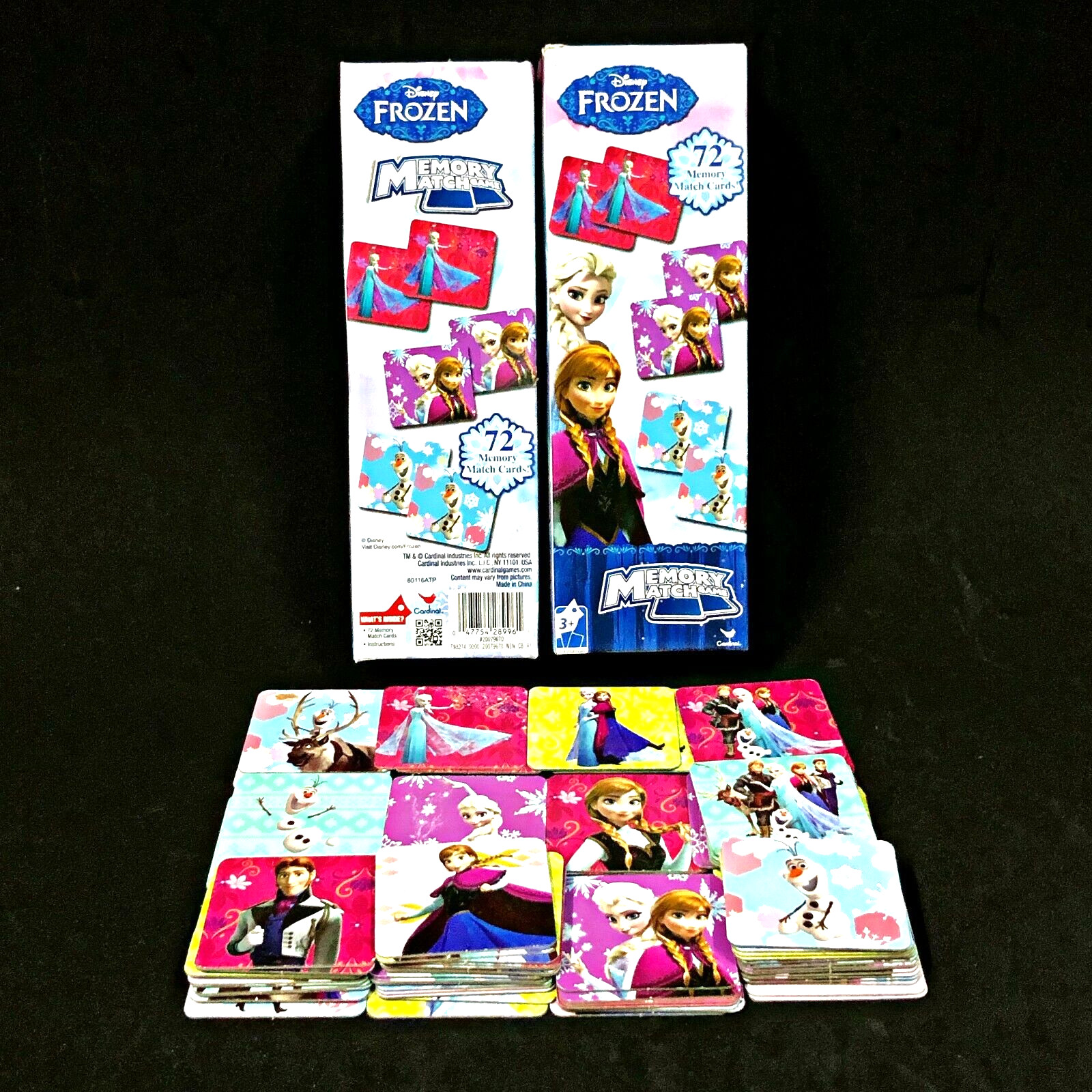 Disney Frozen Memory Match Game Cards Photo Tiles Kids Anna Elsa Olaf Education