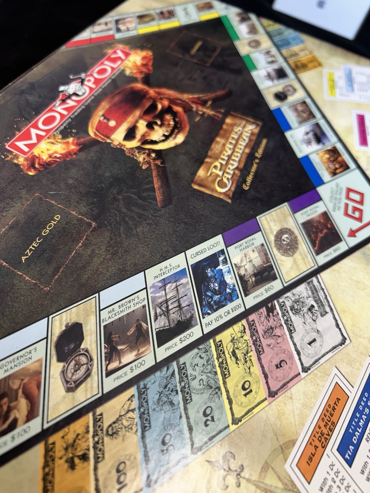 Monopoly Pirates of The Caribbean Collector’s Edition Disney Board Game Complete