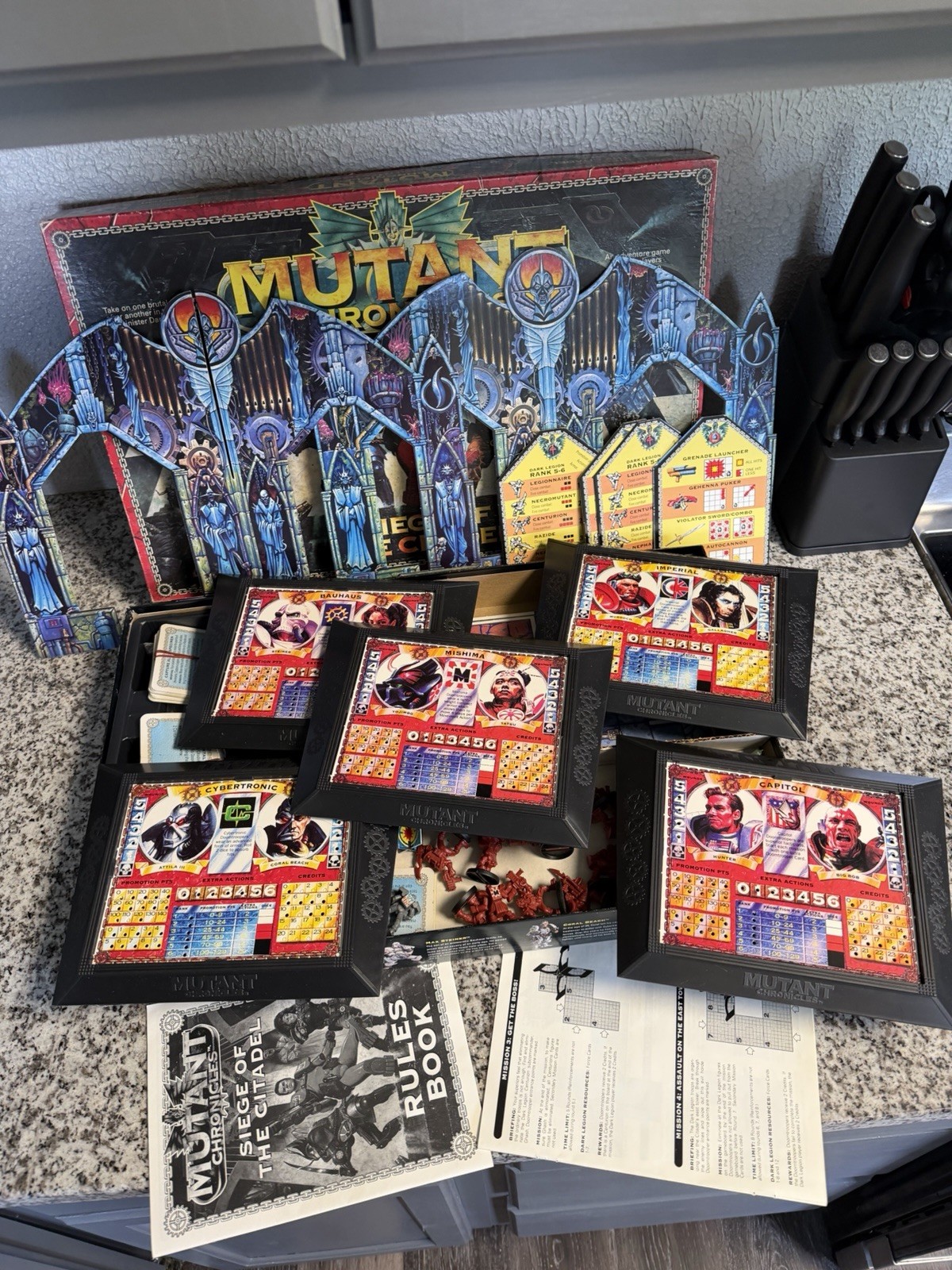 COMPLETE Mutant Chronicles Siege Of The Citadel 1993 Board Game OOP Pressman