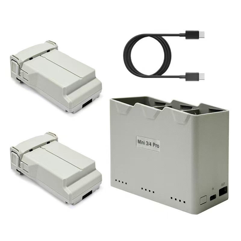 DJI Mini 3 Series 3850mAh 7.38V DJI Mini 4 Pro Battery 2 Pack with Hub