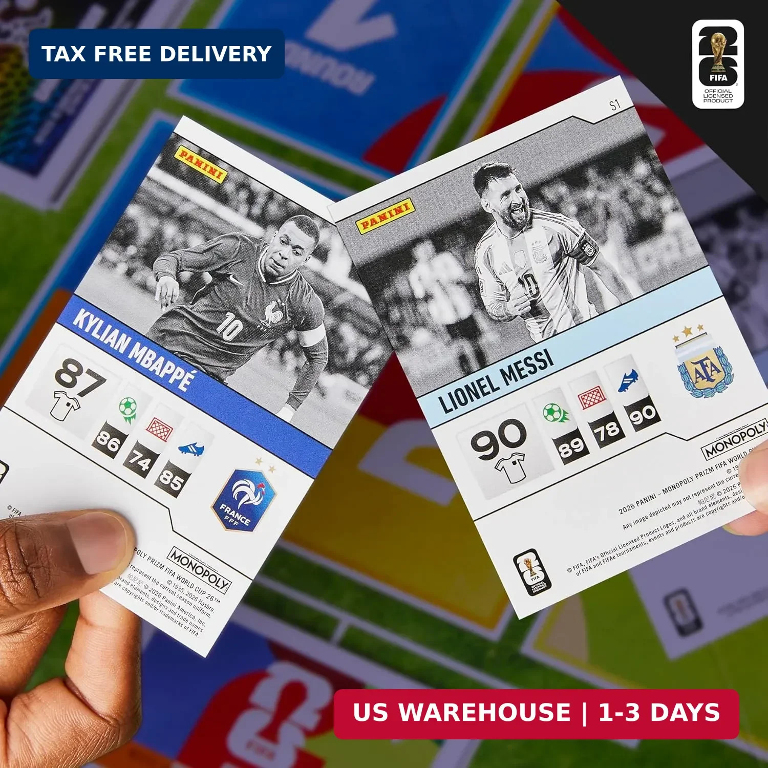 FIFA World Cup 2026 Board Game Panini Prizm Trading Cards Ages 8+