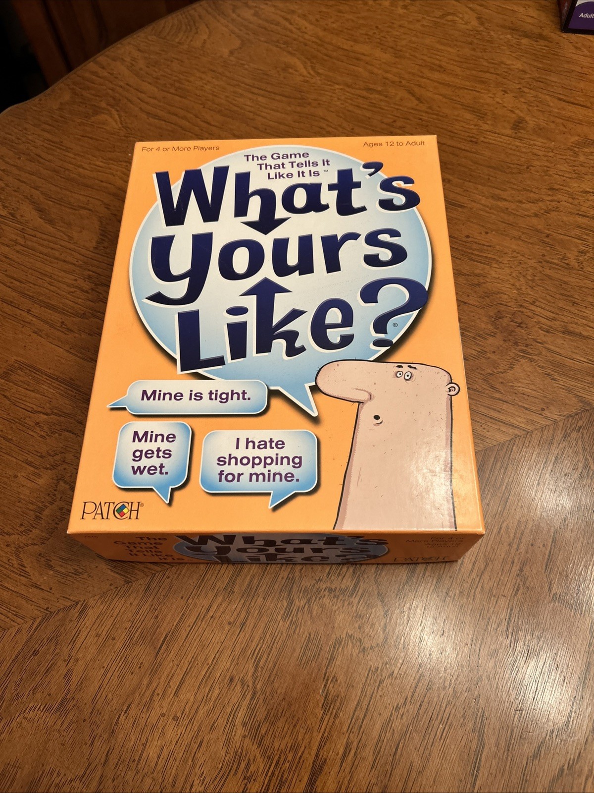 WHAT’S YOURS LIKE? Family party game Opened never used