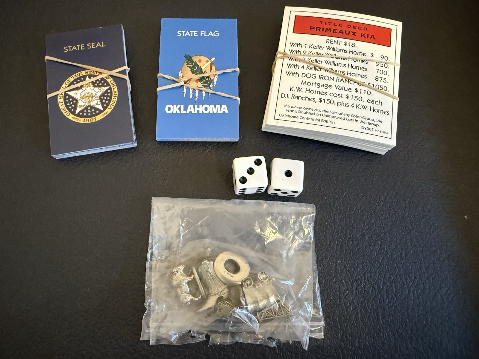 Parker Bros. Monopoly Oklahoma Centennial Edition Board Game 2 to 6 Players-EUC