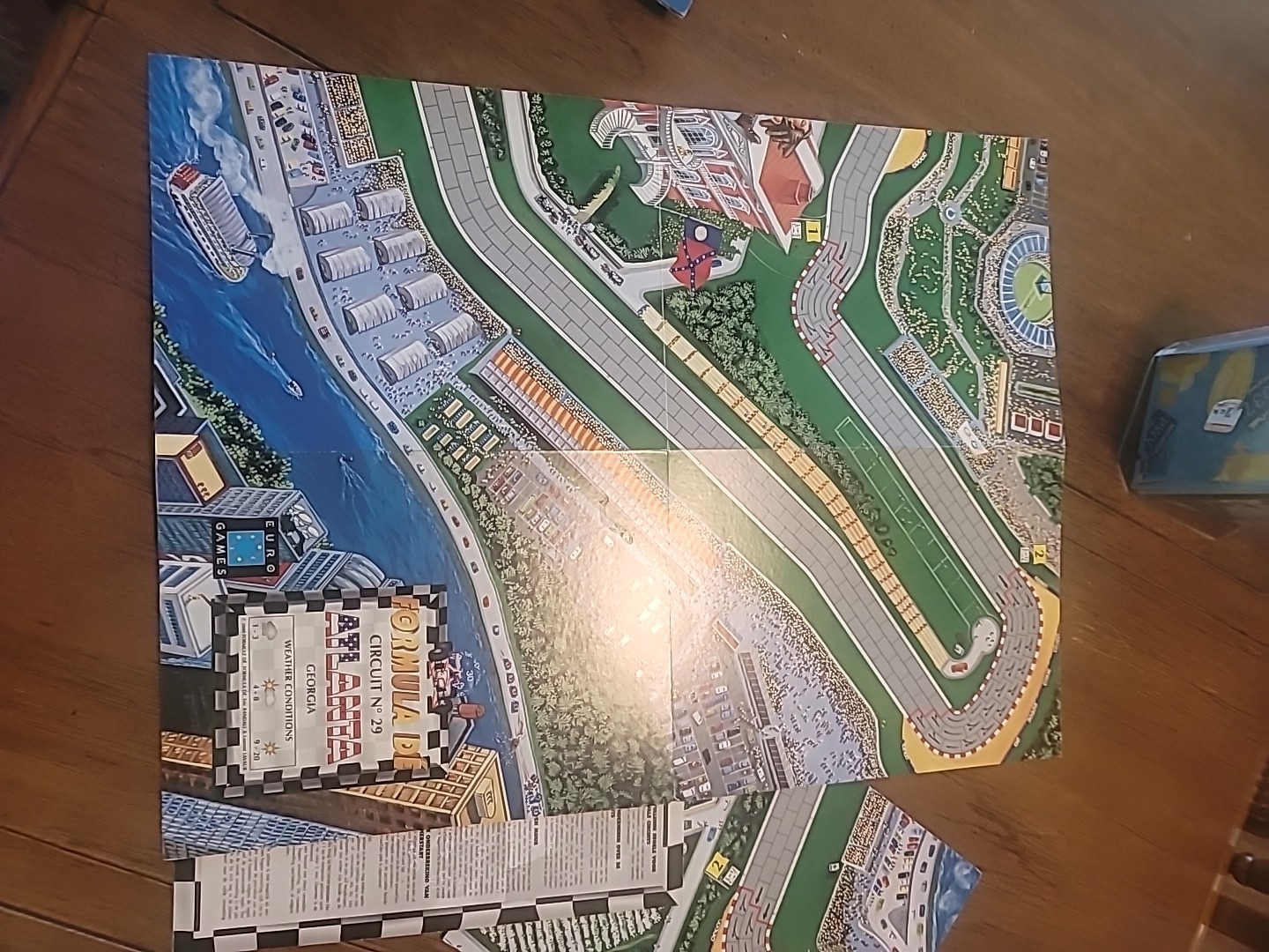 FORMULA DE Map Track Game Boards Detroit-Lexington-Atlanta-Datona 27/28/29/30
