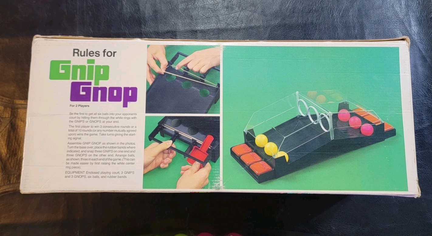 Gnip Gnop Slap-Happy Game Vintage 1971 Parker Brothers Original Box Made in USA