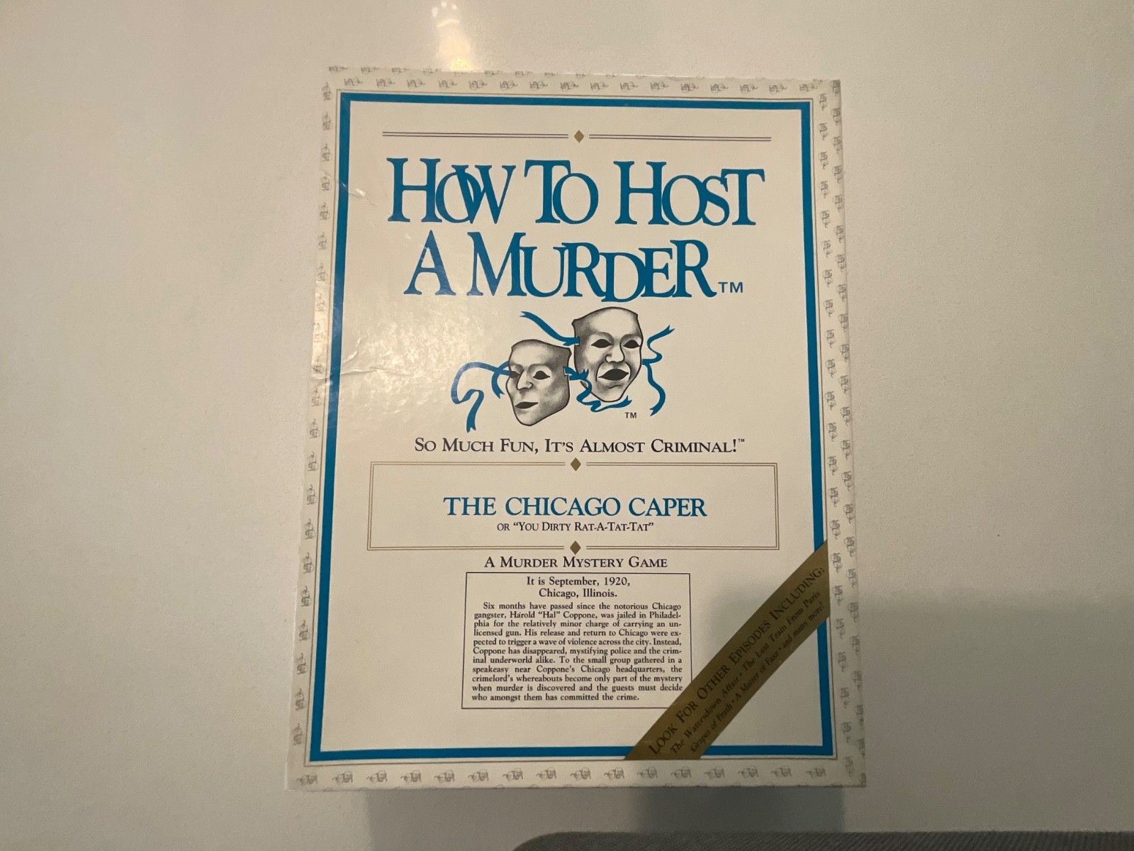 Vintage “How to Host A Murder/The Chicago Caper” Murder Mystery Game