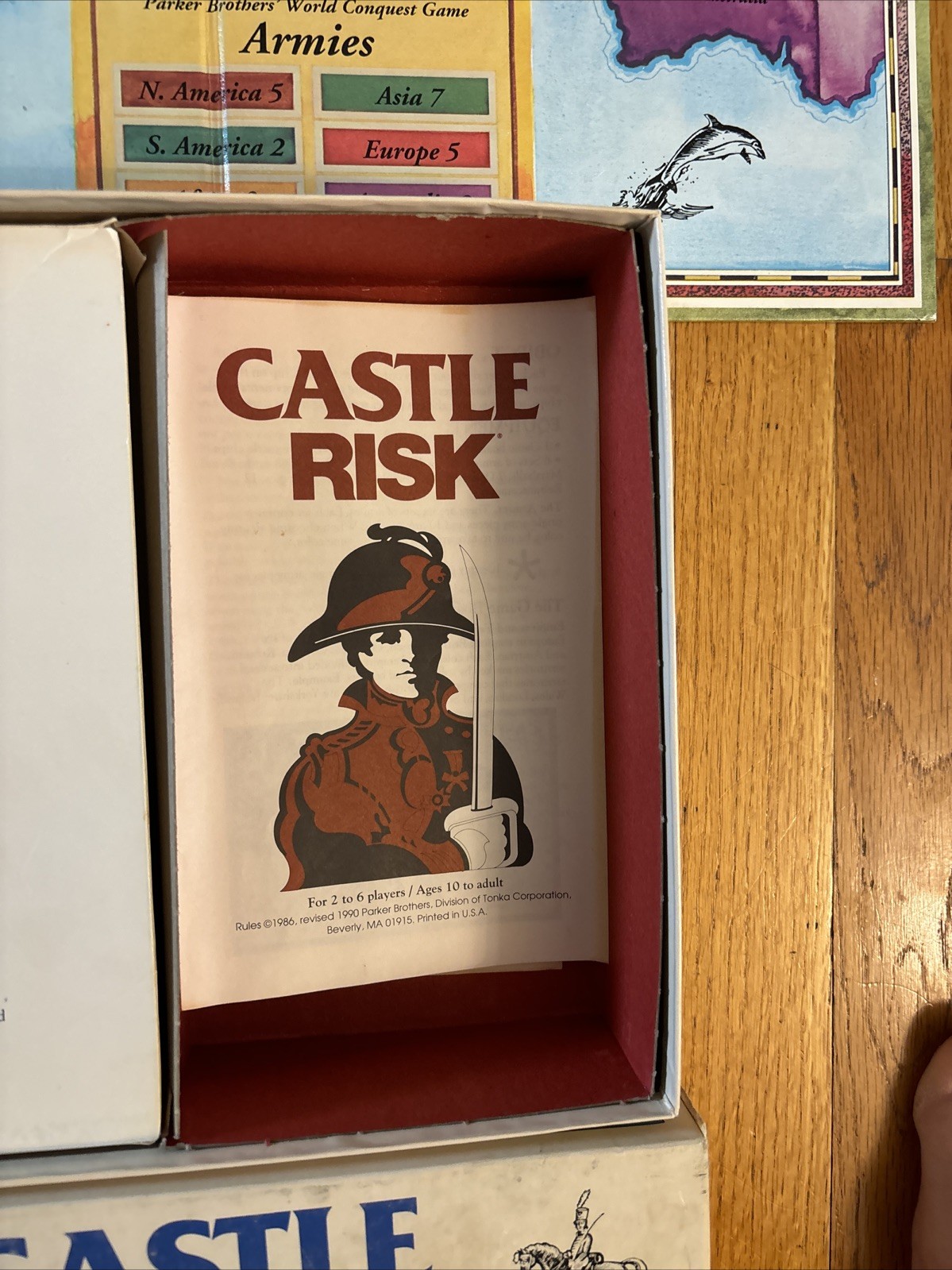 1990 Risk and Castle Risk Board Game Vintage Parker Brothers -great Condition!!