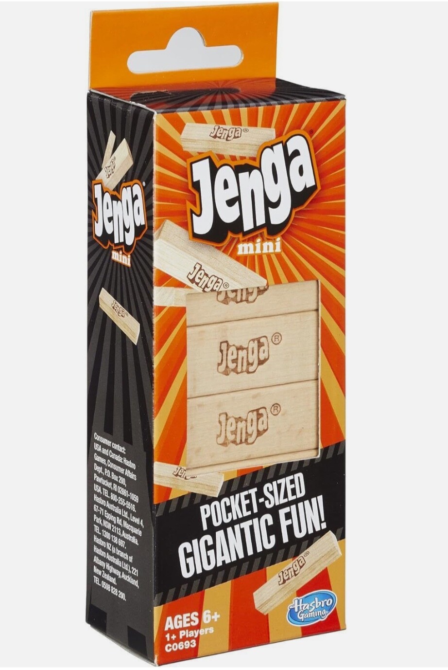 Hasbro Gaming Jenga Mini Game 6 And Up For 1 Or More Players Stocking Stuffer!