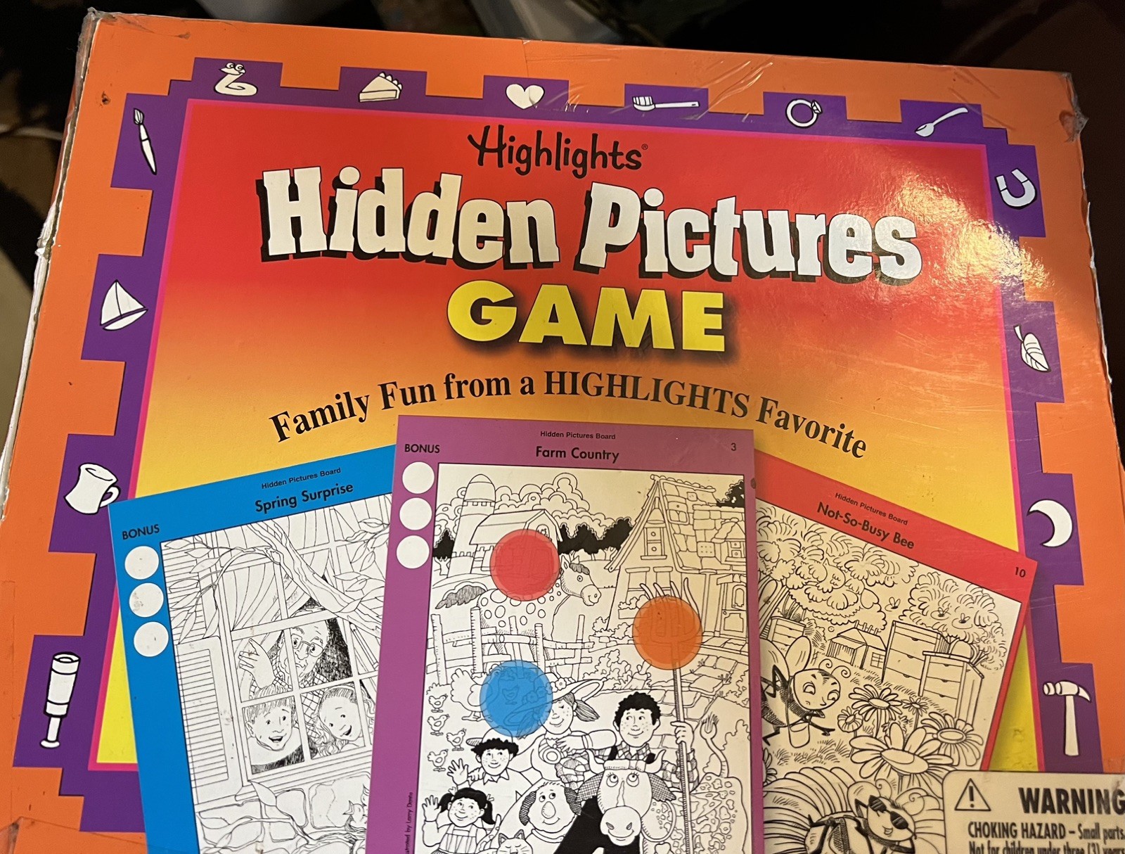 Highlights Hidden Pictures Family Childrens Board Game Almost Complete