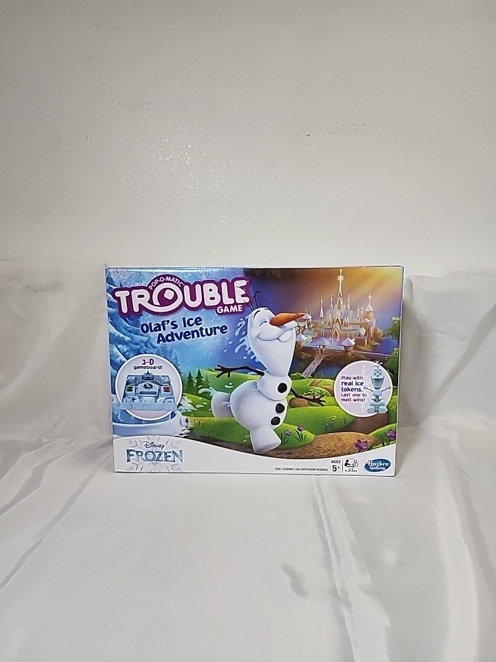 Disney Frozen Pop-O-Matic Trouble Game “Olaf’s Ice Adventure” Family Fun, B-03