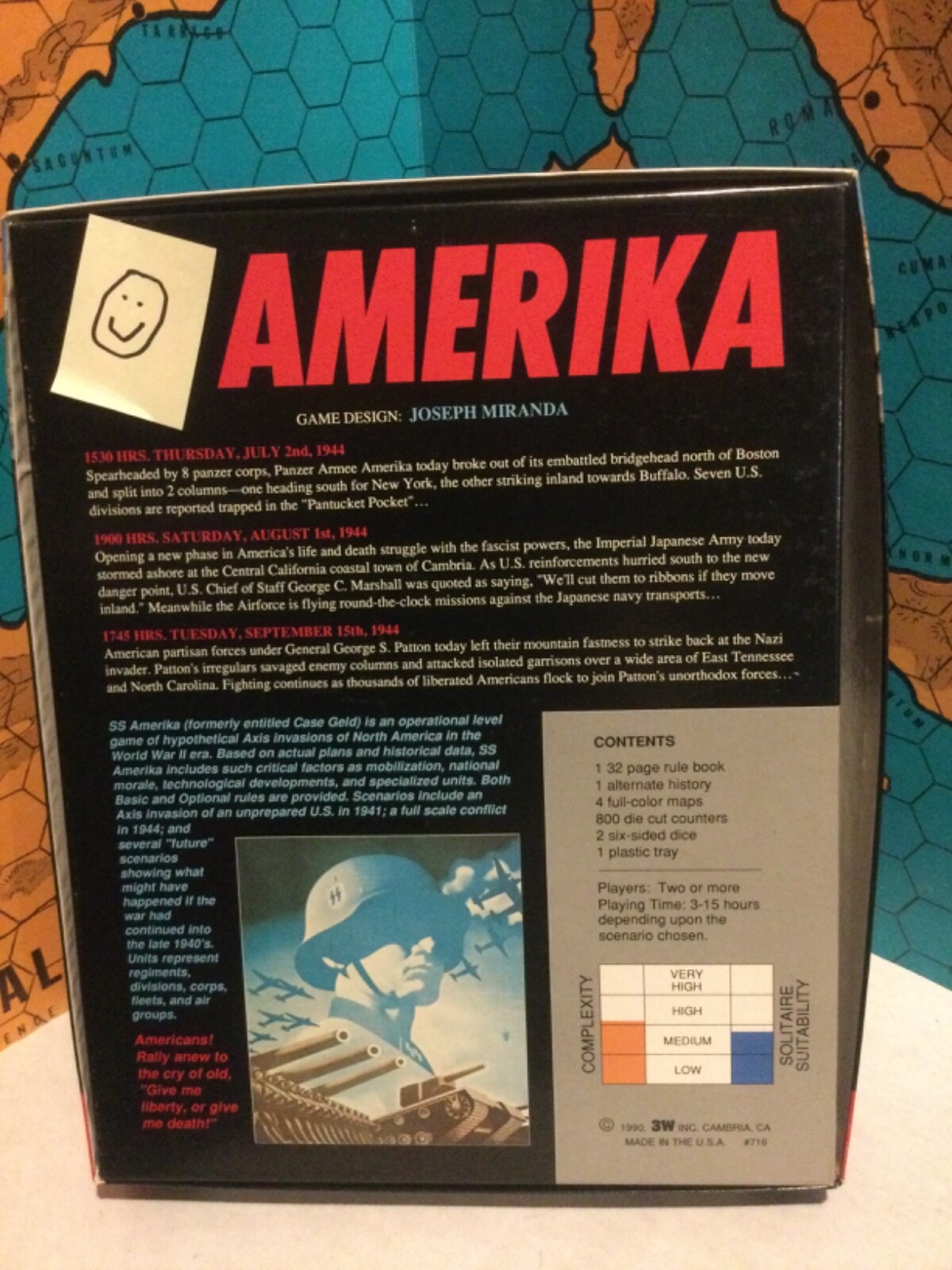 unpunched SS AMERIKA Alternate History Nazi Invasion of USA 3W Germany America