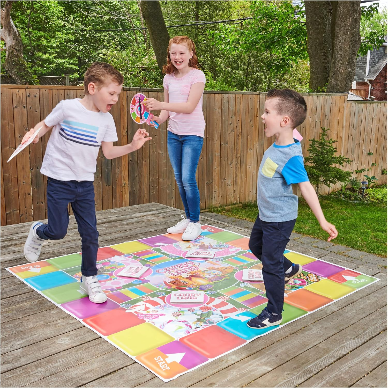 Spin Master Games, Candy Land Giant Edition, Preschool Game for Indoor & Outdoor