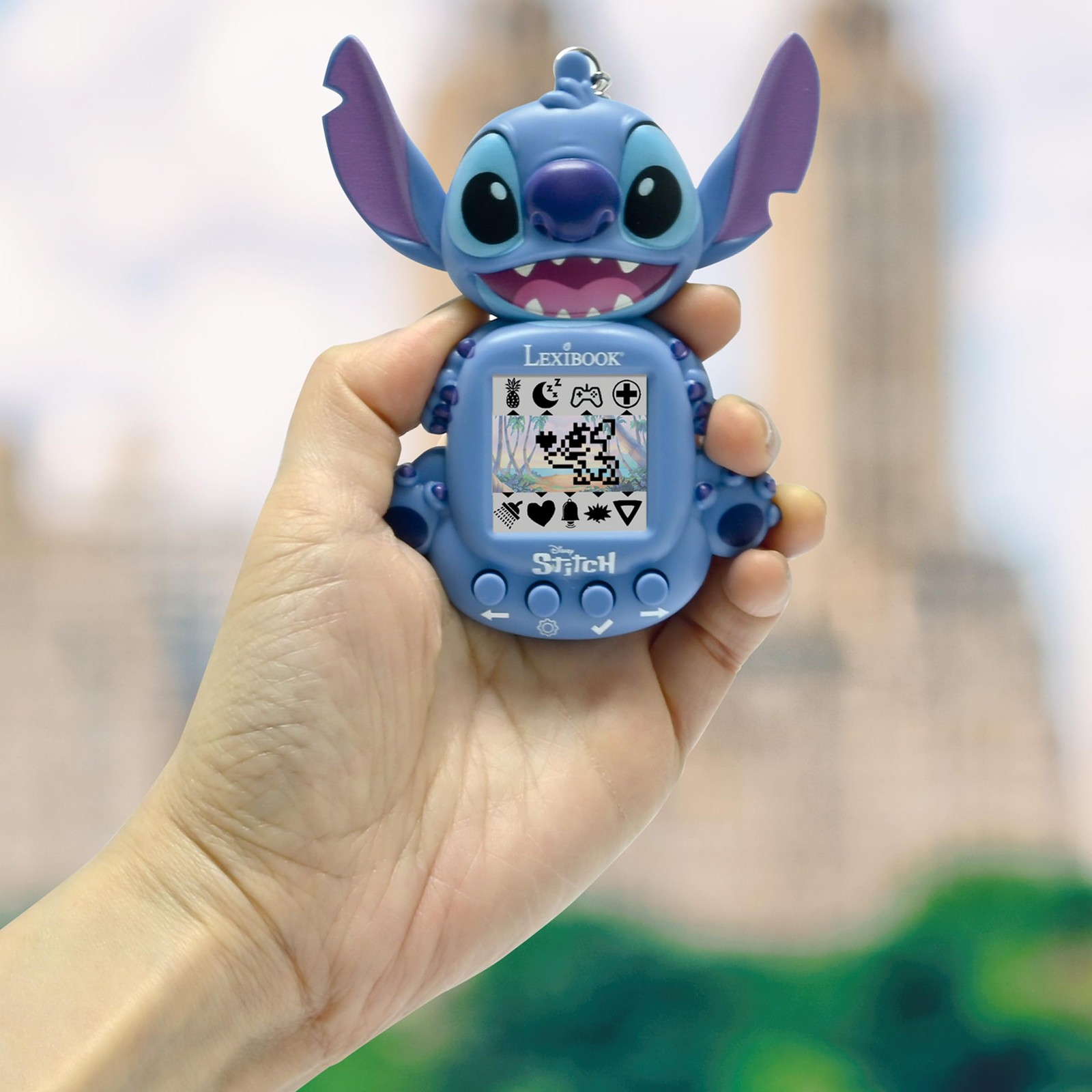 Portable Games Console Disney Stitch 8 Colored Screen Blue JLMB10D Lexibook