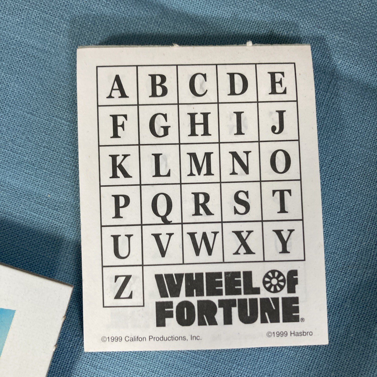 Wheel of Fortune Board Game • 1999 Vintage Parker Brothers / Hasbro