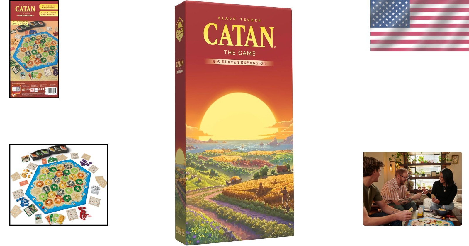 5-6 Player Expansion for 6th Edition Board Game – Perfect for Friends & Family