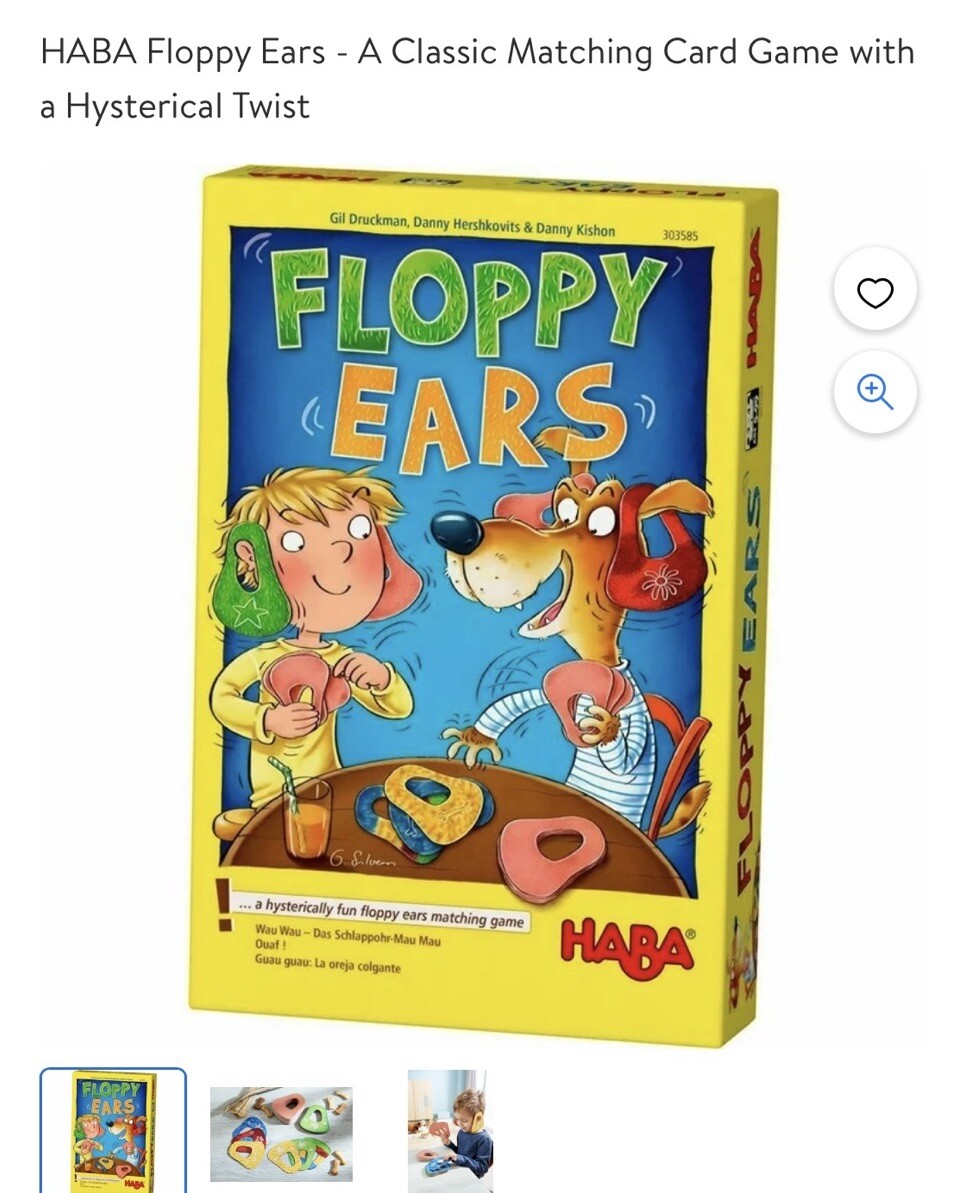 HABA Floppy Ears Hysterically Fun Floppy Ears Matching Complete Game ages 5 & Up