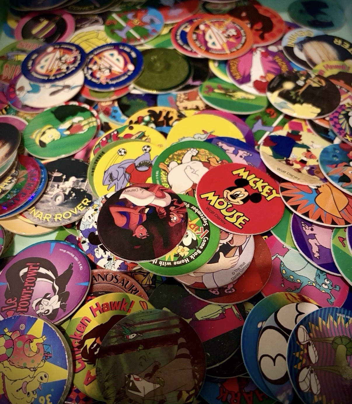50 Kid Friendly POGs and One Slammer – 90 ’s POG Collection