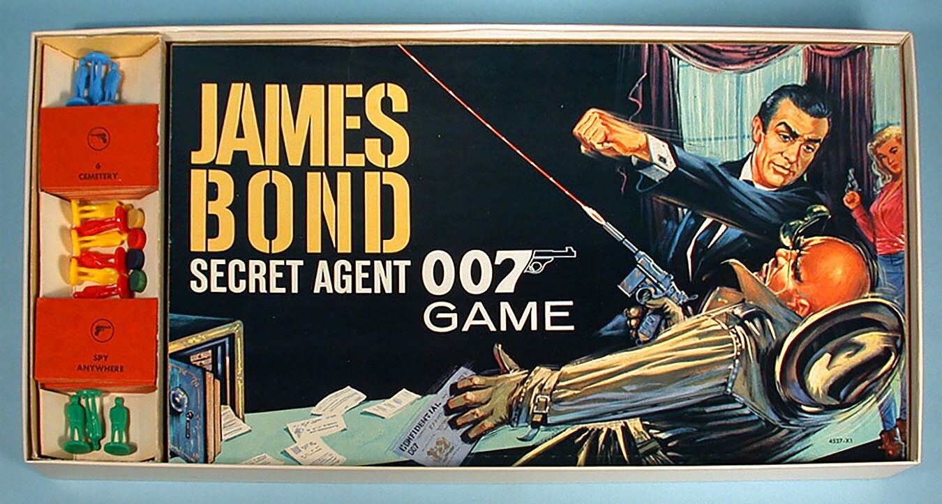 1964 James Bond Secret Agent 007 Game Sean Connery Milton Bradley Complete