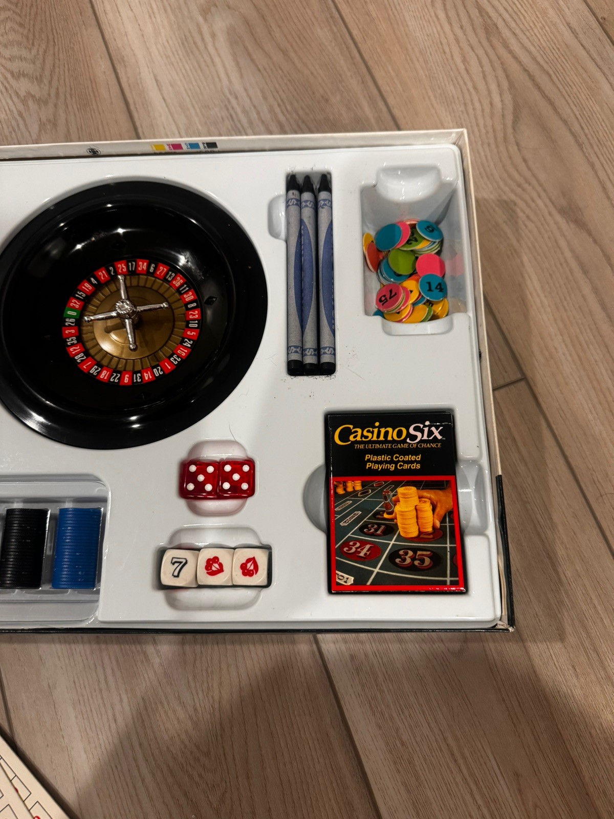Vintage 1989 Casino Six The Ultimate Game Of Chance Fast Action Family Edition