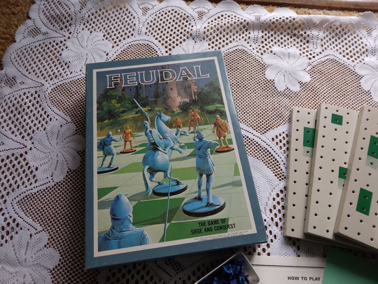 1976 Feudal The Game Of Siege And Conquest Avalon Hill Game GA-270
