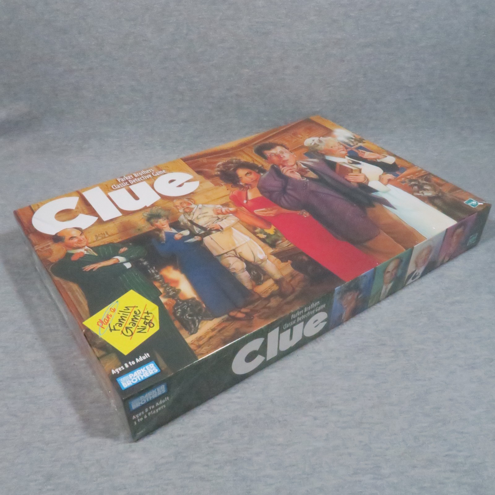 Clue Board Game 1998 Parker Brothers Detective Sealed Box 3-6 Players Ages 8+