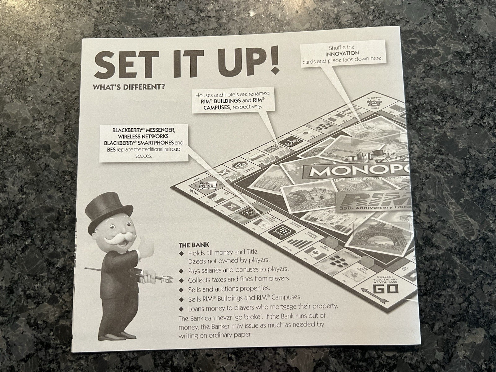 Monopoly (vintage) – Research in Motion Anniversary Edition (2009)