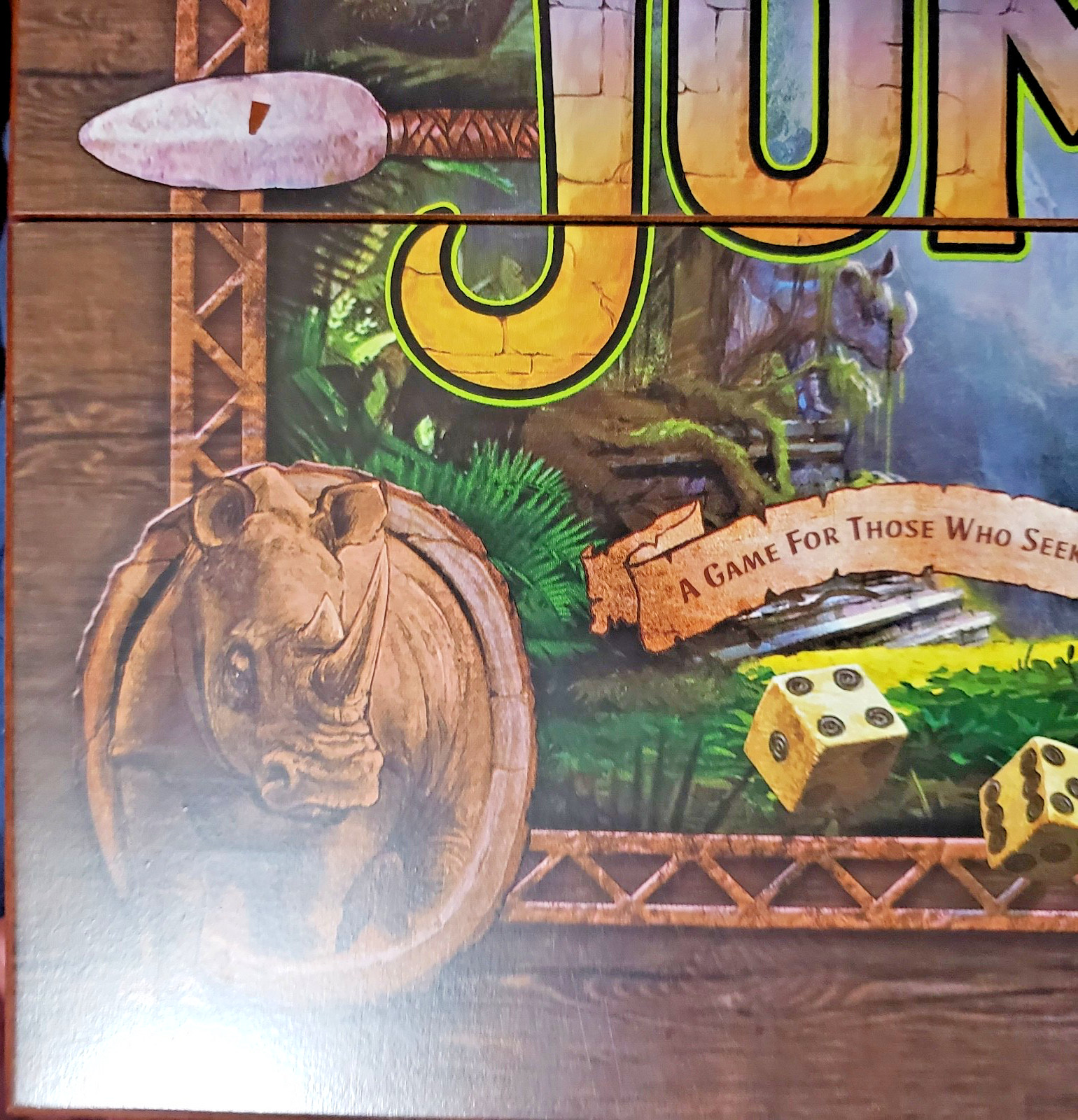 Jumanji the Game Real Wooden Box Edition of the Classic Adventure Board Game