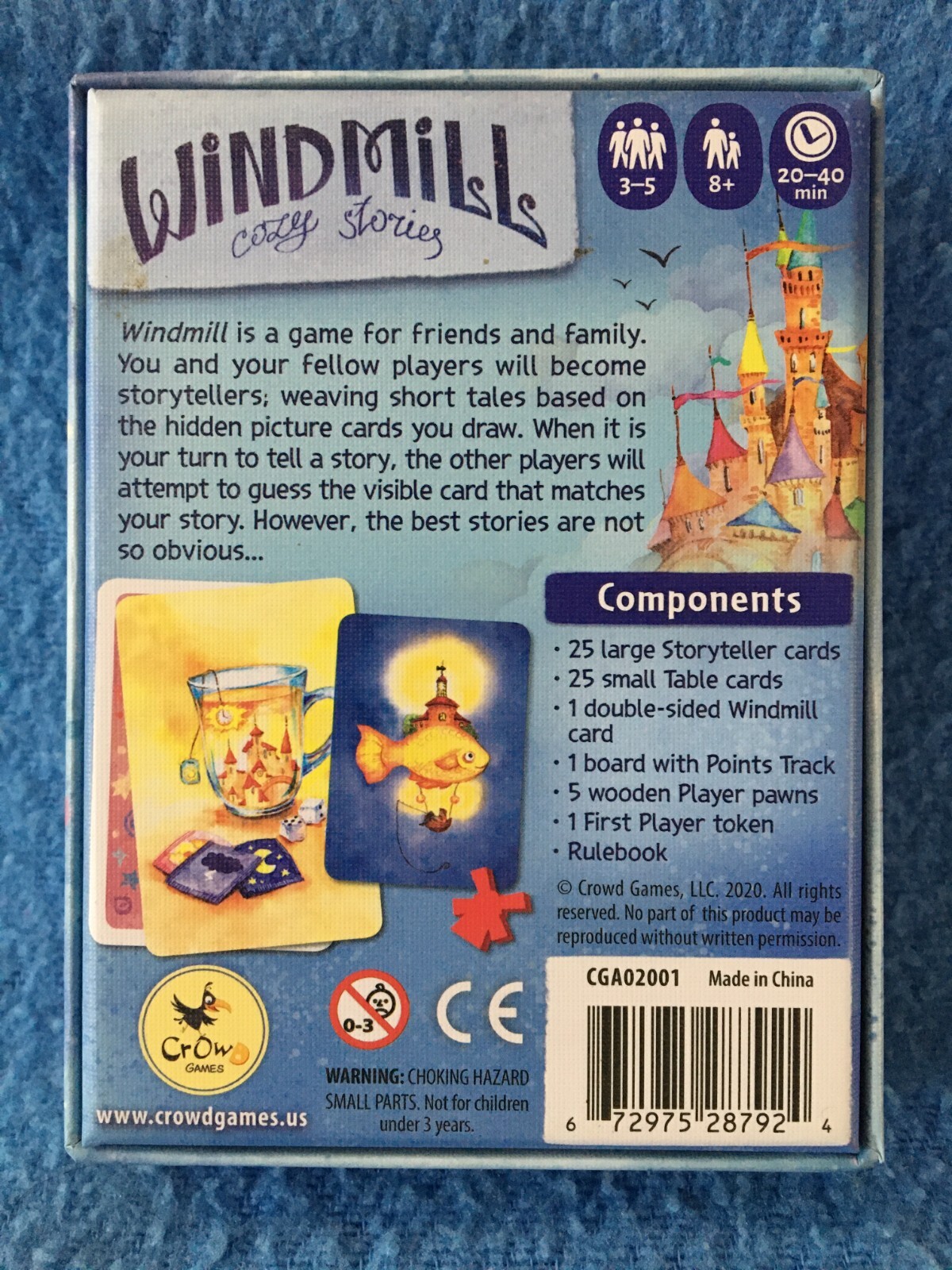 WINDMILL Cozy Stories Strategy Card Game Crowd 2020 Complete