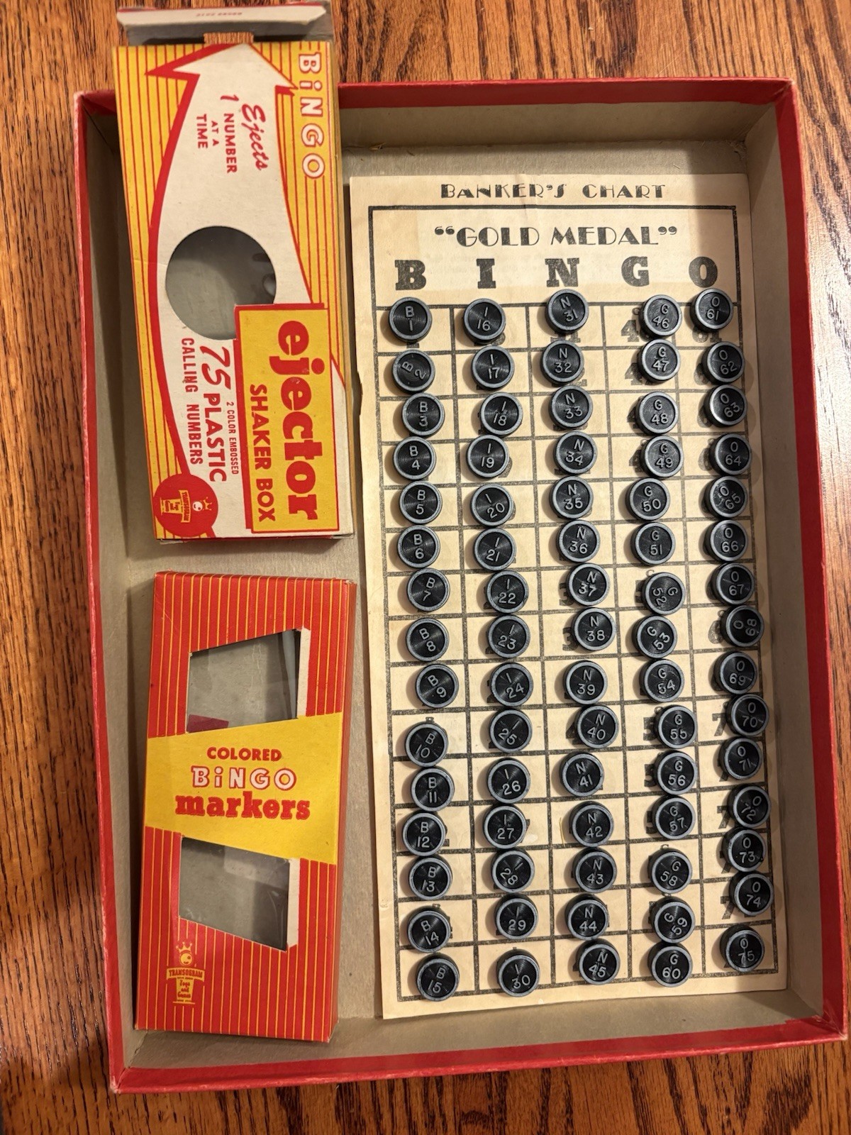 Transogram Bingo Cards Gold Medal Thick Card Stock – COMPLETE Calling Numbers