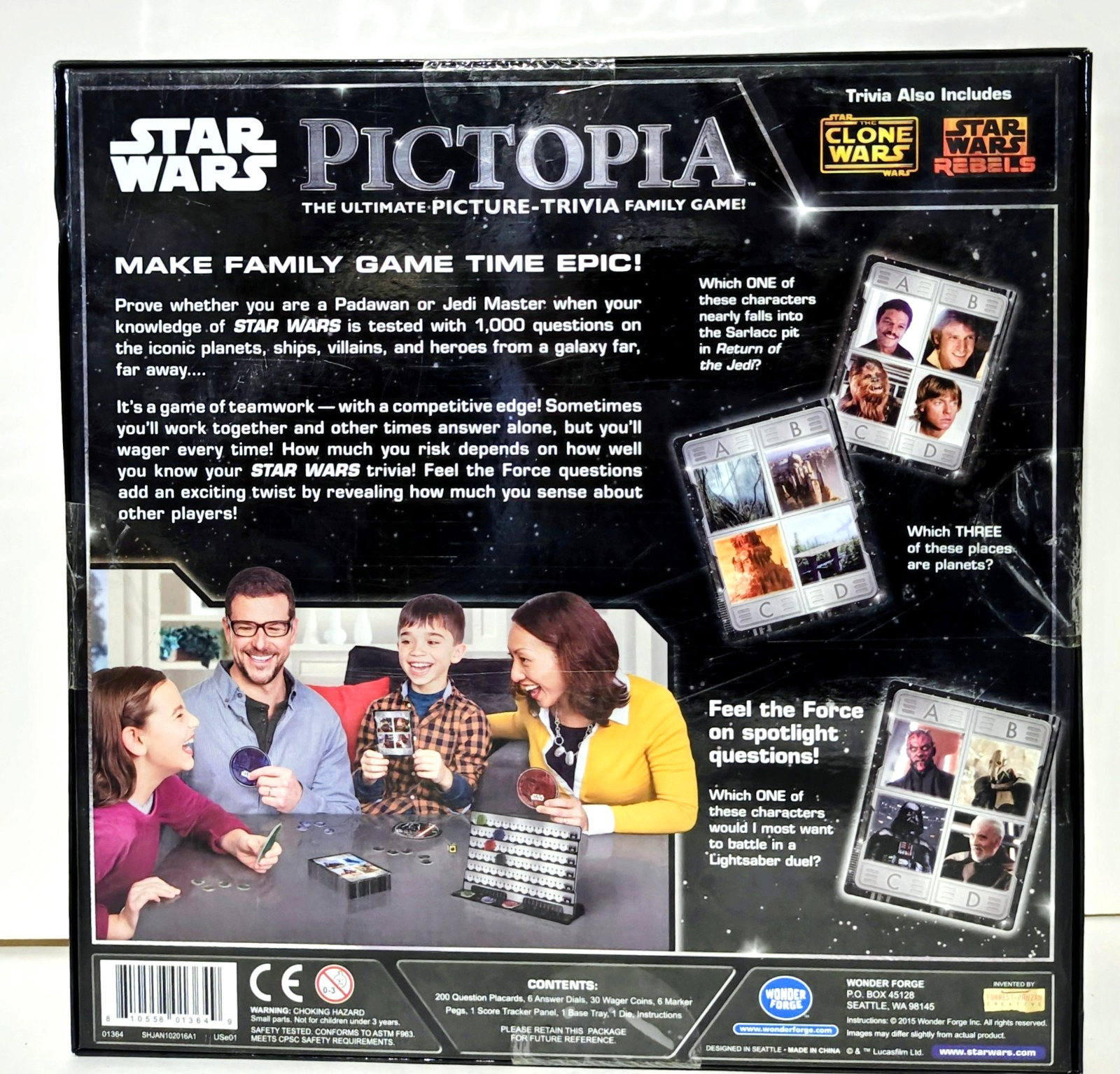 Pictopia – Star Wars Edition – The Ultimate Picture-Trivia Game – New