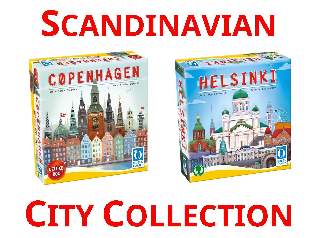 LOT of FOUR (4) – Helsinki + Expansion, Copenhagen Deluxe + Queenie – BRAND NEW